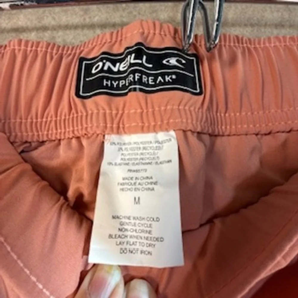 O'Neill Hyperfreak Board Shorts Mens Medium Coral Pink Sustainable Stretch S0039